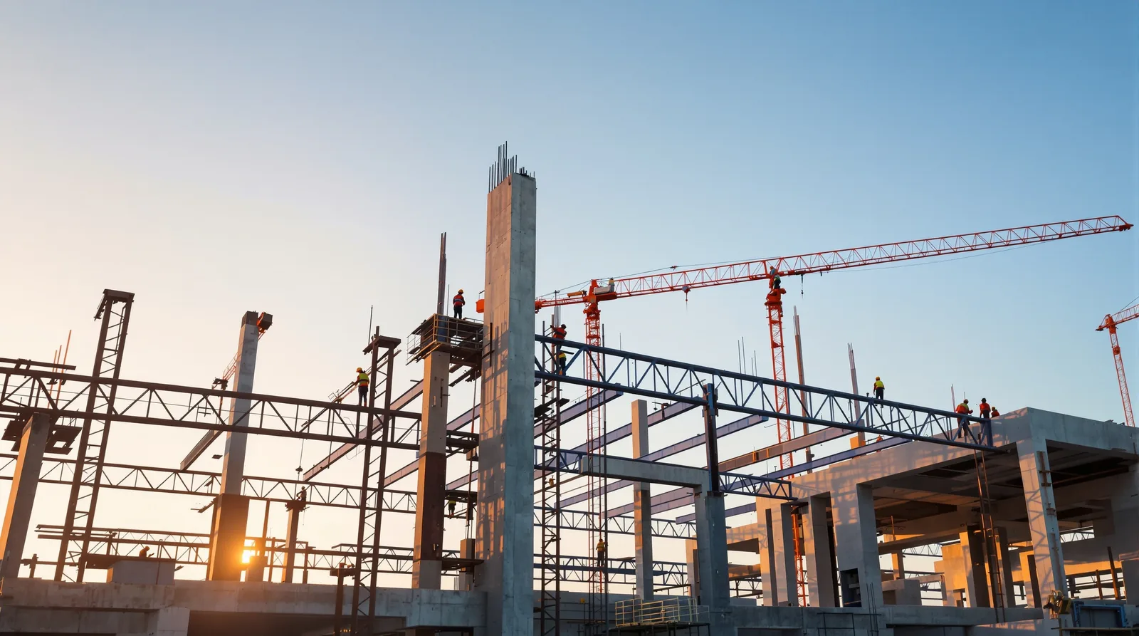 UTS BuildPros metal building construction Metal building construction site hero background